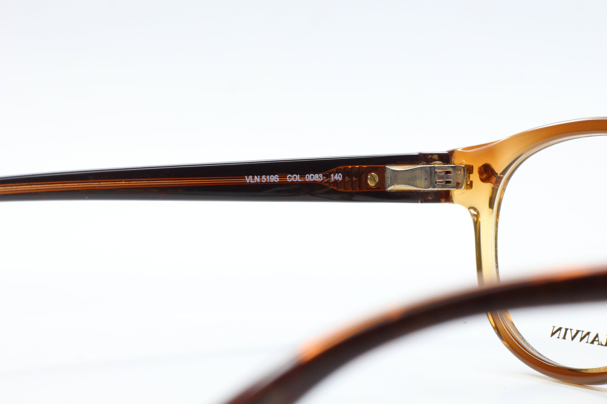 Lanvin VLN519S 0D83 Crystal Brown Acetate Designer Italy Eyeglasses Optical Frames ABC Optical Eyeglasses