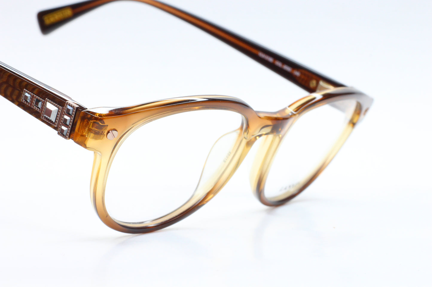 Lanvin VLN519S 0D83 Crystal Brown Acetate Designer Italy Eyeglasses Optical Frames ABC Optical Eyeglasses