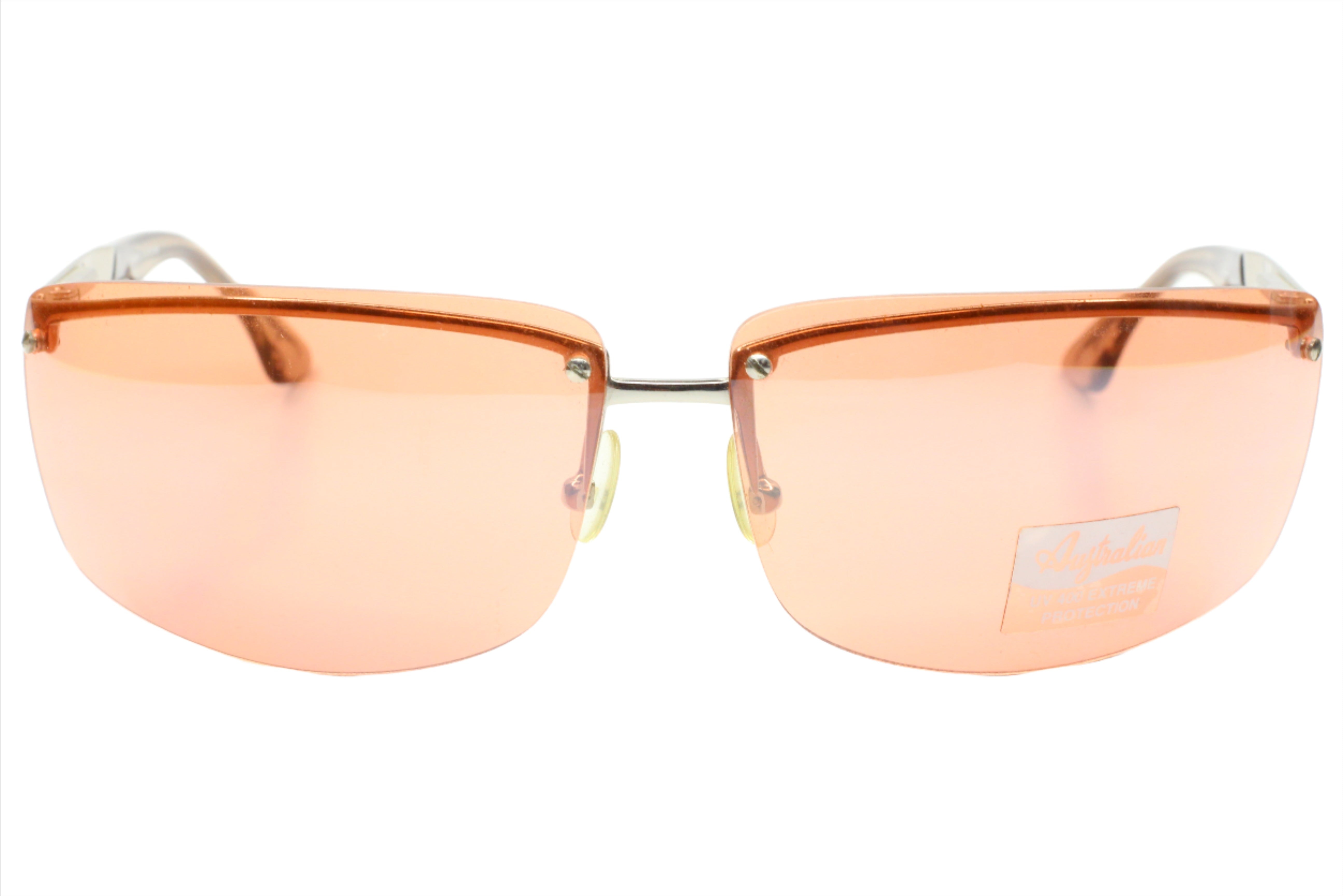 Australian AU401-3 Silver Rimless Gradient Brown Italy Sunglasses -Ma