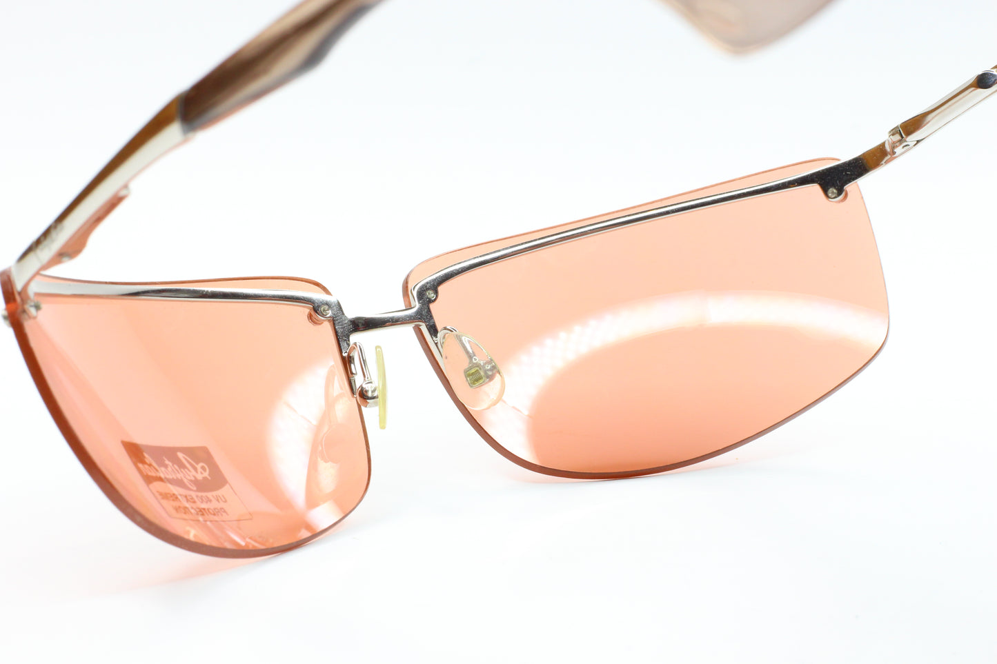 Australian AU401-3 Silver Rimless Gradient Brown Italy Sunglasses
