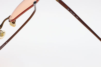 Polo Ralph Lauren 392 W5N Brown Semi Rimless Italy Designer Sunglasses