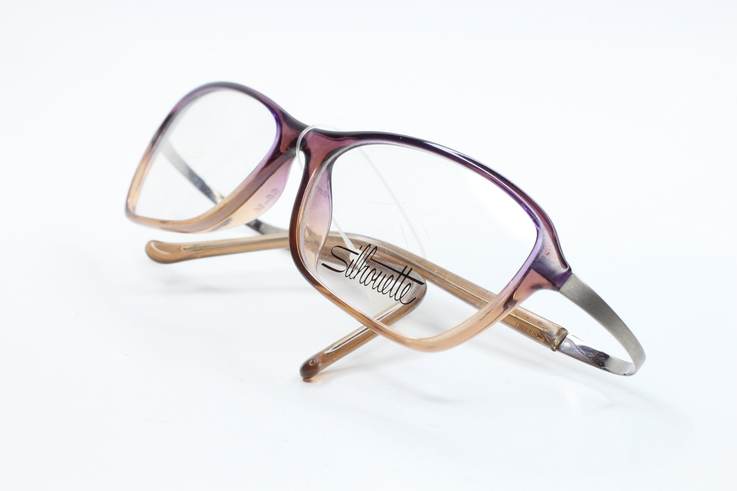 Silhouette SPX 1976 10 6057 Purple Fade Brown Austria Eyeglasses Optical Frames ABC Optical Eyeglasses