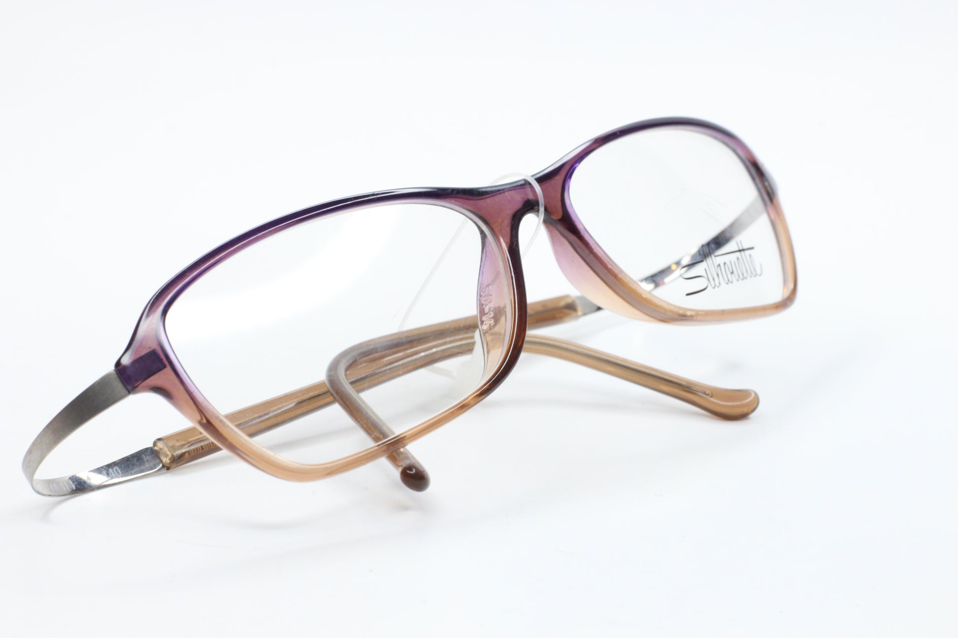 Silhouette SPX 1976 10 6057 Purple Fade Brown Austria Eyeglasses Optical Frames ABC Optical Eyeglasses