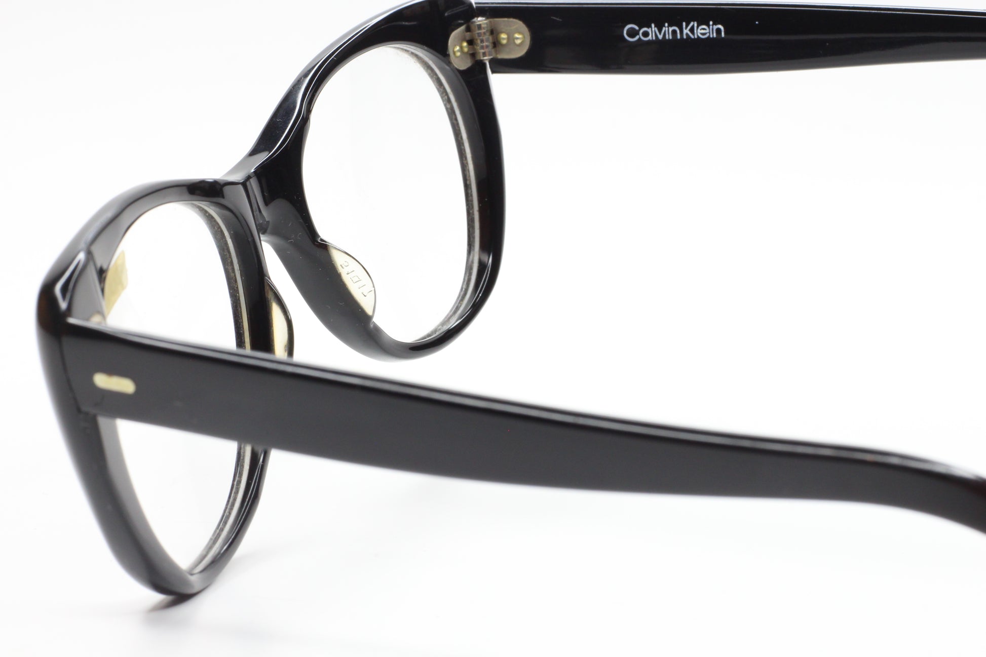 Calvin Klein CK11804 Unisex Black Round Clear Demo Lens Frame Eyeglasses 51MM Optical Frames ABC Optical Eyeglasses