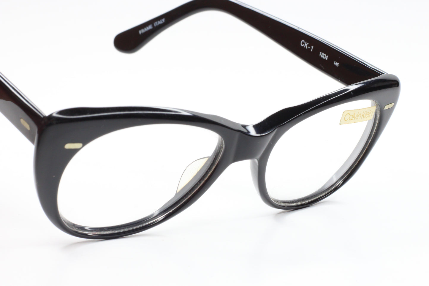 Calvin Klein CK11804 Unisex Black Round Clear Demo Lens Frame Eyeglasses 51MM Optical Frames ABC Optical Eyeglasses