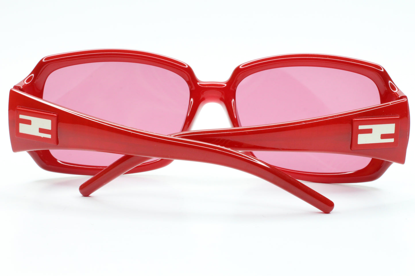 Fendi FS507 624 Red Art Wrap Gradient Designer Italy Sunglasses