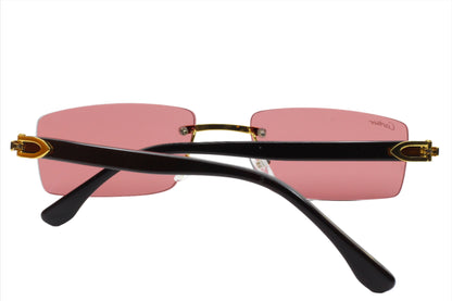 Myriad Eyewear ME00516 Gold & Black Swirl Design Luxury Sunglasses