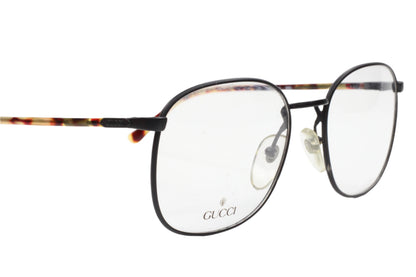 Vintage GUCCI GG1314 M52 Black Tortoise Italy Designer Eyeglasses Optical Frames ABC Optical Eyeglasses