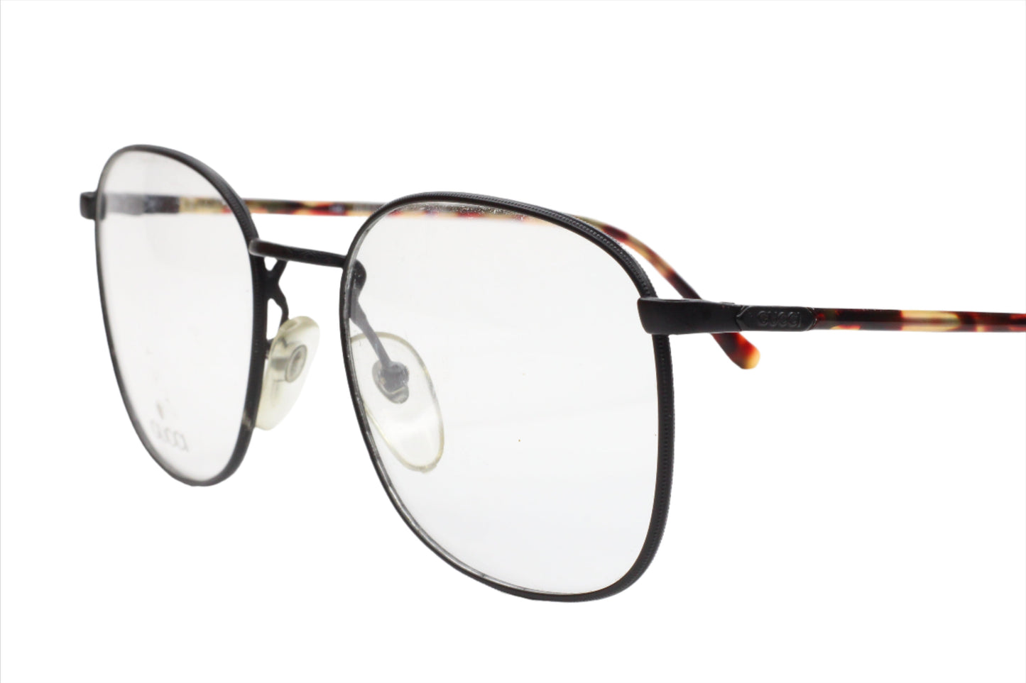 Vintage GUCCI GG1314 M52 Black Tortoise Italy Designer Eyeglasses Optical Frames ABC Optical Eyeglasses