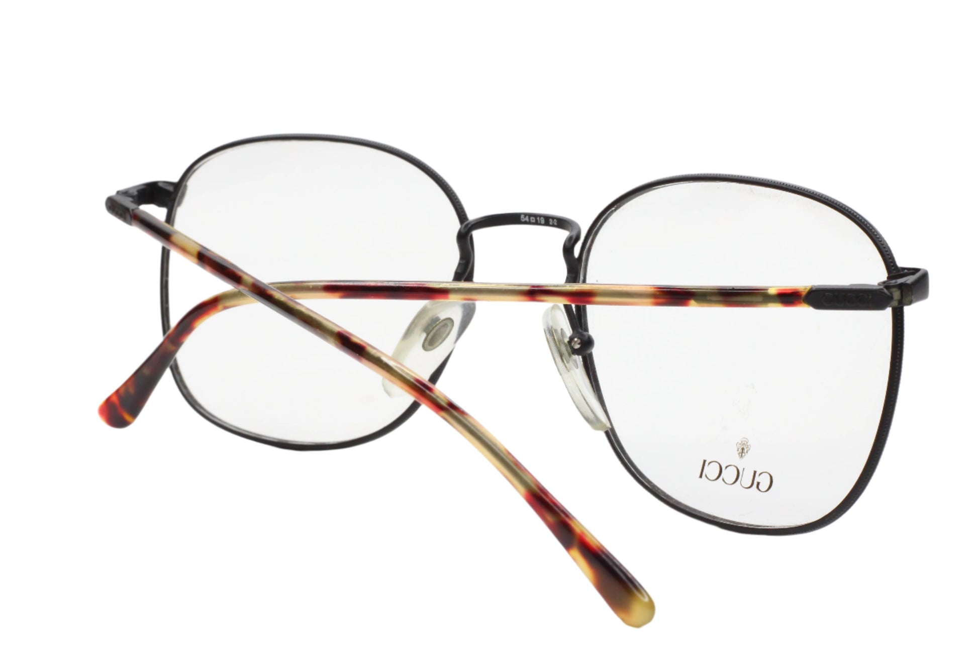 Vintage GUCCI GG1314 M52 Black Tortoise Italy Designer Eyeglasses Optical Frames ABC Optical Eyeglasses