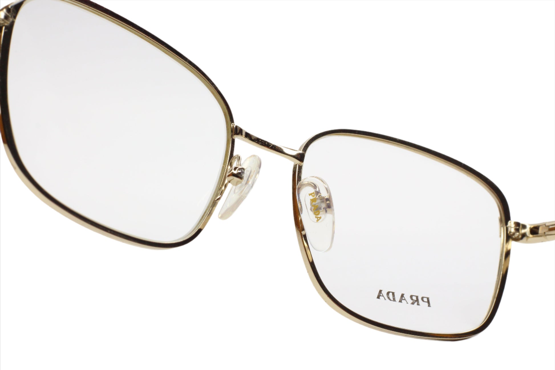 Prada VPR 64M AAX-1O1 Black Gold Wire Rim Designer Italy Eyeglasses Optical Frames ABC Optical Eyeglasses