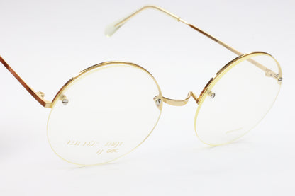 New Optic Design Mod. 3456 Gold Semi Rimless Italy Eyeglasses Optical Frames ABC Optical Eyeglasses