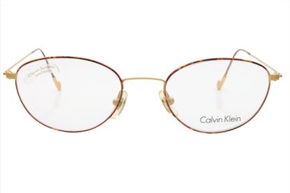 VINTAGE CALVIN KLEIN CK 323 522 GOLD TORTOISE JAPAN EYEGLASSES Optical Frames ABC Optical Inc (NY) Eyeglasses