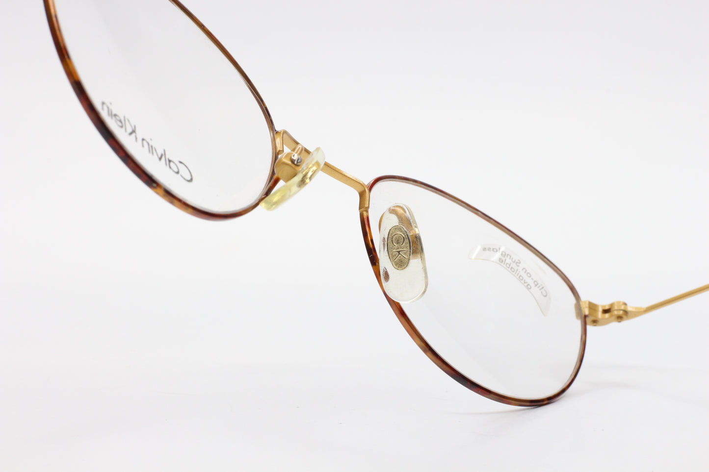 VINTAGE CALVIN KLEIN CK 323 522 GOLD TORTOISE JAPAN EYEGLASSES Optical Frames ABC Optical Inc (NY) Eyeglasses