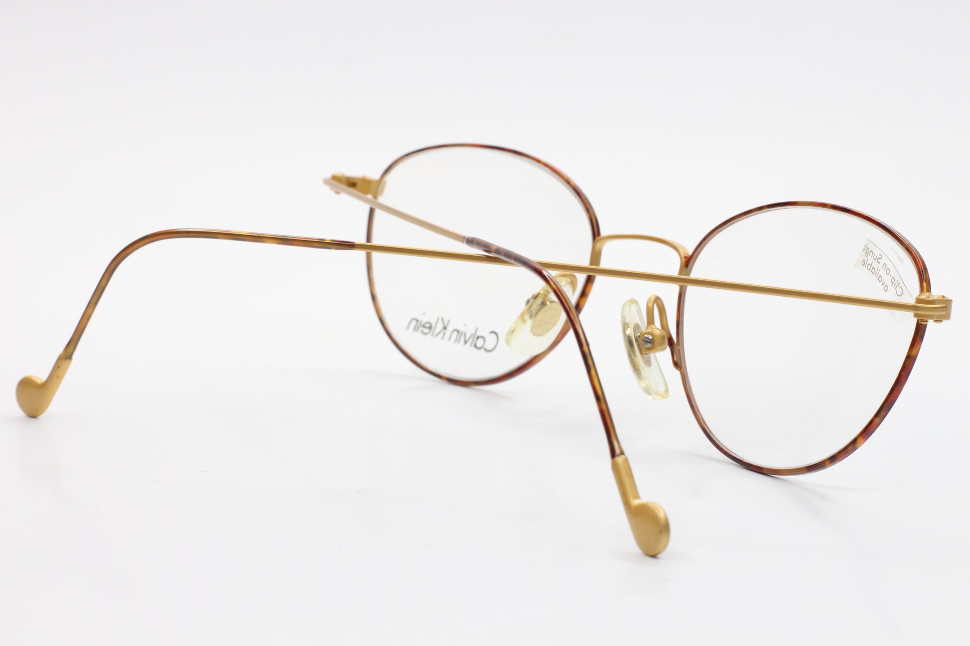 VINTAGE CALVIN KLEIN CK 323 522 GOLD TORTOISE JAPAN EYEGLASSES Optical Frames ABC Optical Inc (NY) Eyeglasses