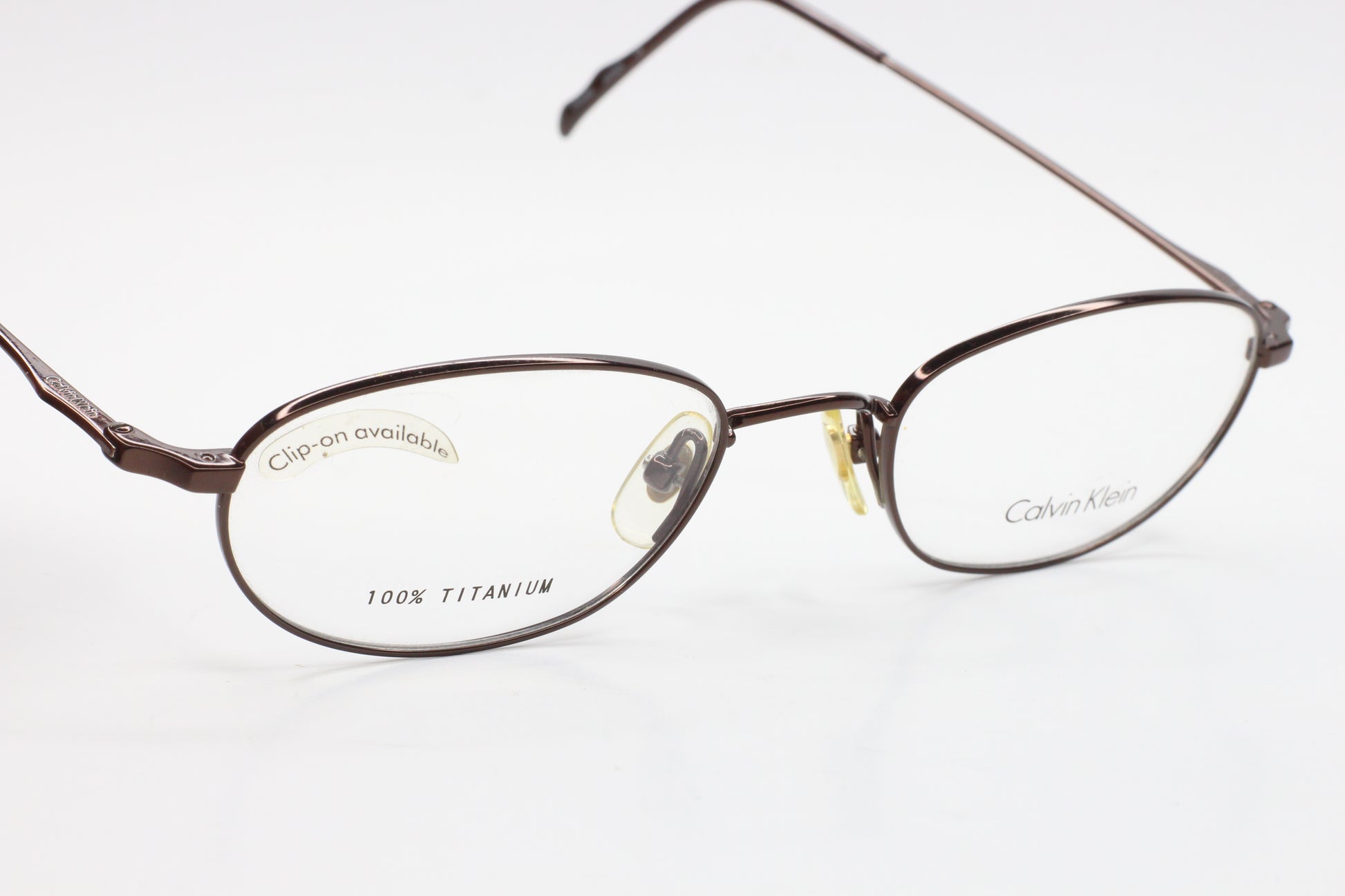 Vintage Calvin Klein CK517 090 Sun Clip On Titanium Japan Eyeglasses Optical Frames ABC Optical Eyeglasses