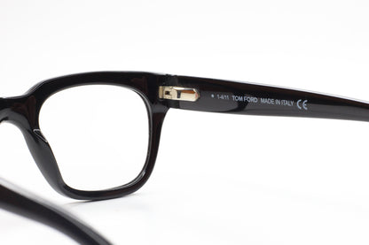 Tom Ford TF5216 001 Glossy Black Gold Luxury Italy Eyeglasses 48mm Optical Frames ABC Optical Eyeglasses