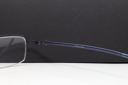 Christian Dior CD3627 HJ4 Blue Metal Semi-Rimless Italy Eyeglasses Optical Frames ABC Optical Eyeglasses