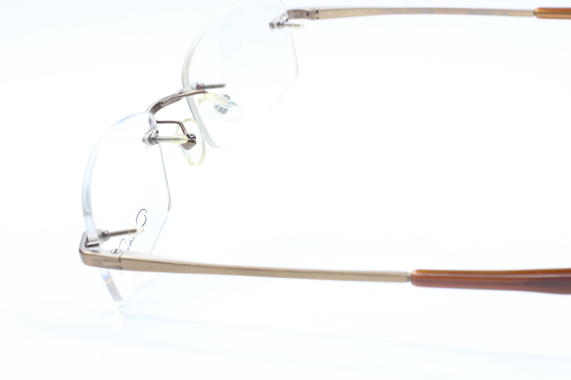 OSCAR DE LA RENTA OSL607 231 Brown Rimless Eyeglasses Optical Frames ABC Optical Eyeglasses