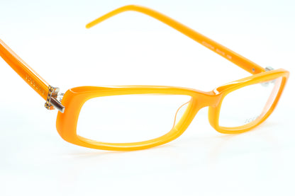 Iceberg IC03704 Orange Rectangle Acetate Fashion Italy Eyeglasses Optical Frames ABC Optical Eyeglasses