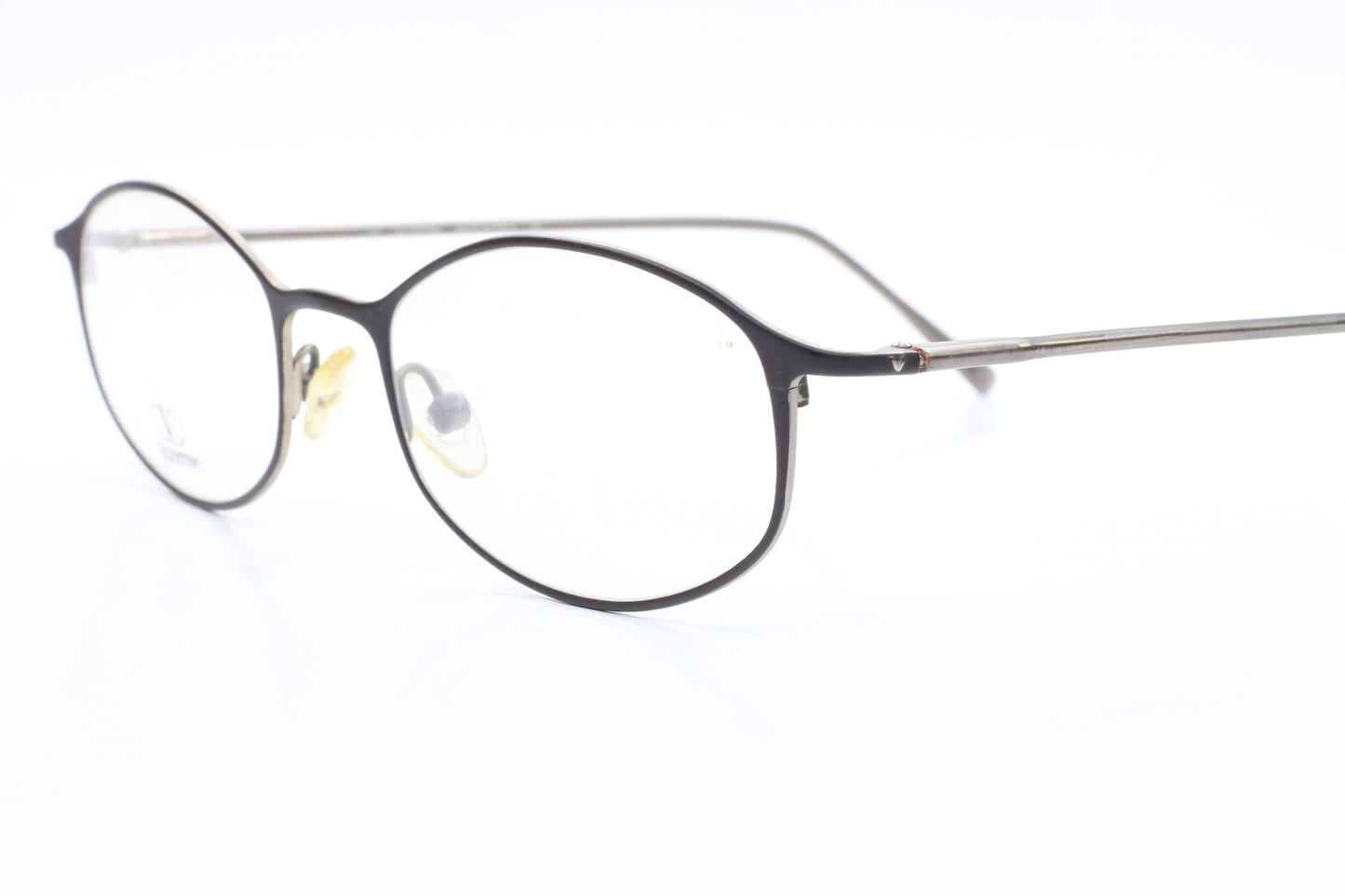 Valentino VA1096 Matte Black Silver Metal Frame Made Italy Designer Eyeglasses Optical Frames ABC Optical Eyeglasses