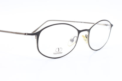 Valentino VA1096 Matte Black Silver Metal Frame Made Italy Designer Eyeglasses Optical Frames ABC Optical Eyeglasses