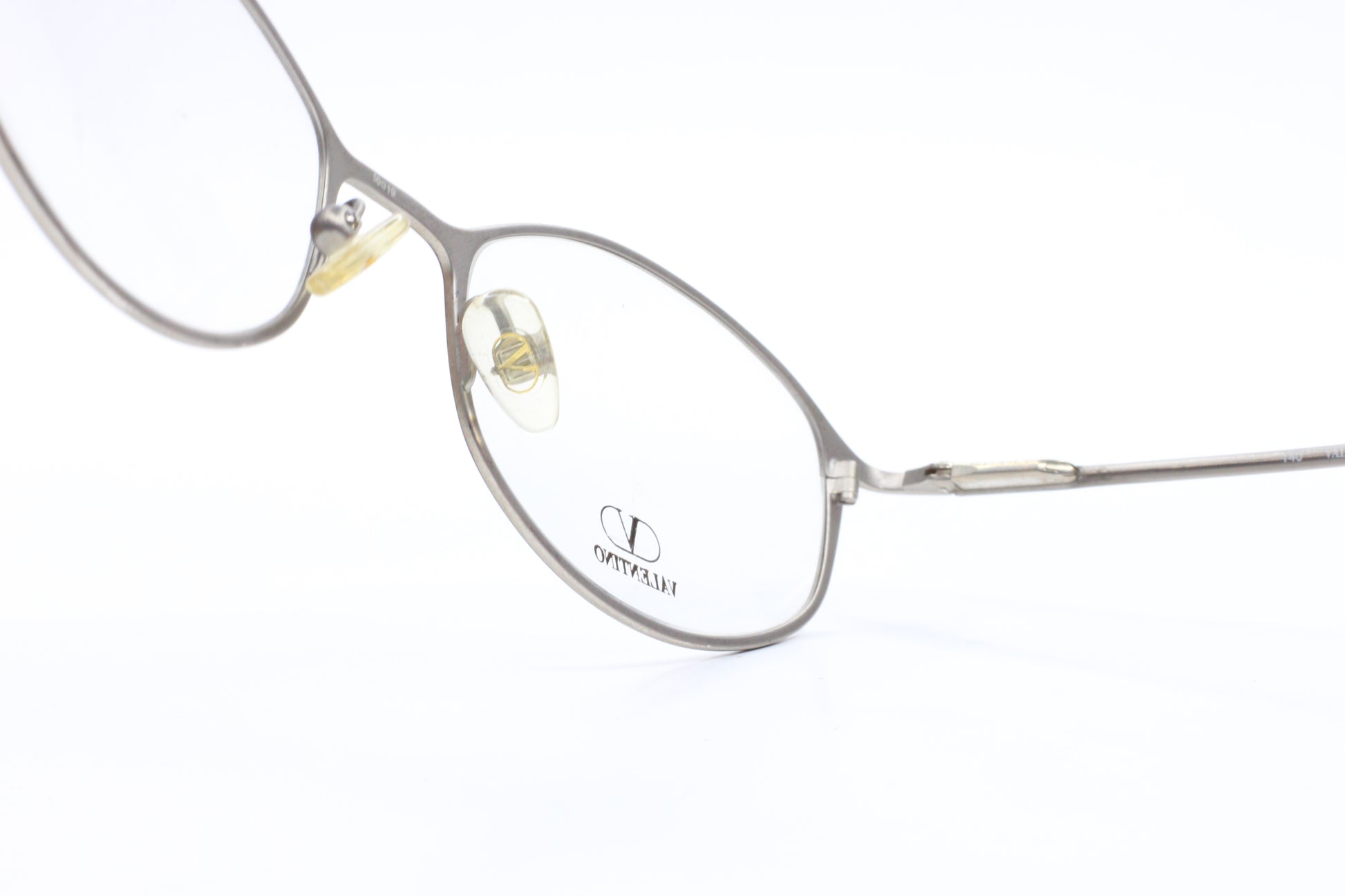 Valentino VA1096 Matte Black Silver Metal Frame Made Italy Designer Eyeglasses Optical Frames ABC Optical Eyeglasses