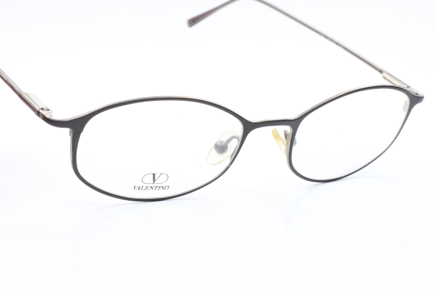 Valentino VA1096 Matte Black Silver Metal Frame Made Italy Designer Eyeglasses Optical Frames ABC Optical Eyeglasses