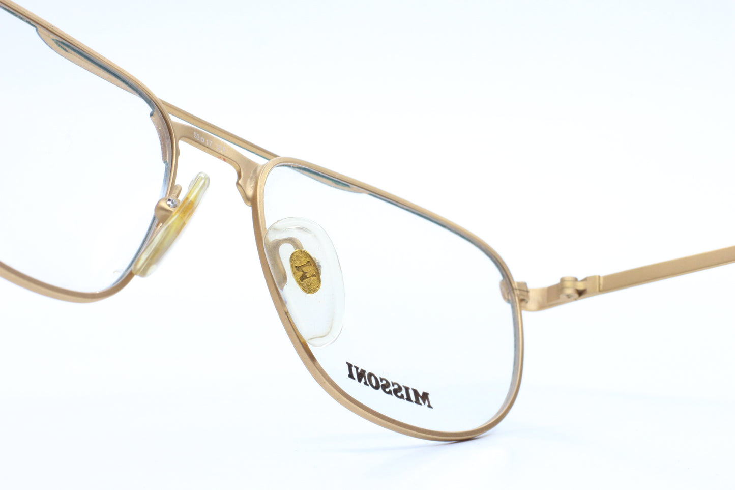 Missoni M.833 24U Green/Gold Aviator Full Rim Frames Eyeglasses Optical Frames ABC Optical Eyeglasses