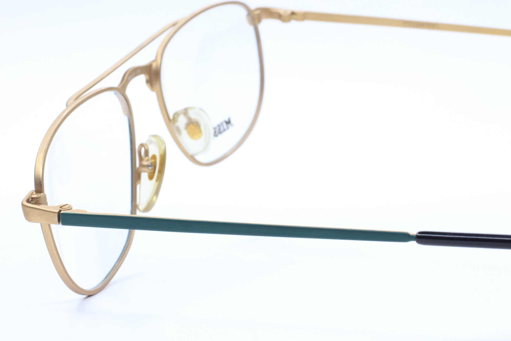 Missoni M.833 24U Green/Gold Aviator Full Rim Frames Eyeglasses Optical Frames ABC Optical Eyeglasses