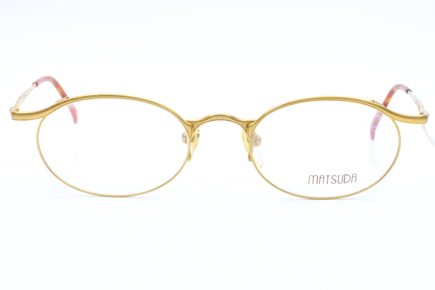 Matsuda M. 2845 Original VINTAGE C. GP, Gold Japan Eyeglasses 50-19-135 Gold Metal Optical Frames ABC Optical Eyeglasses