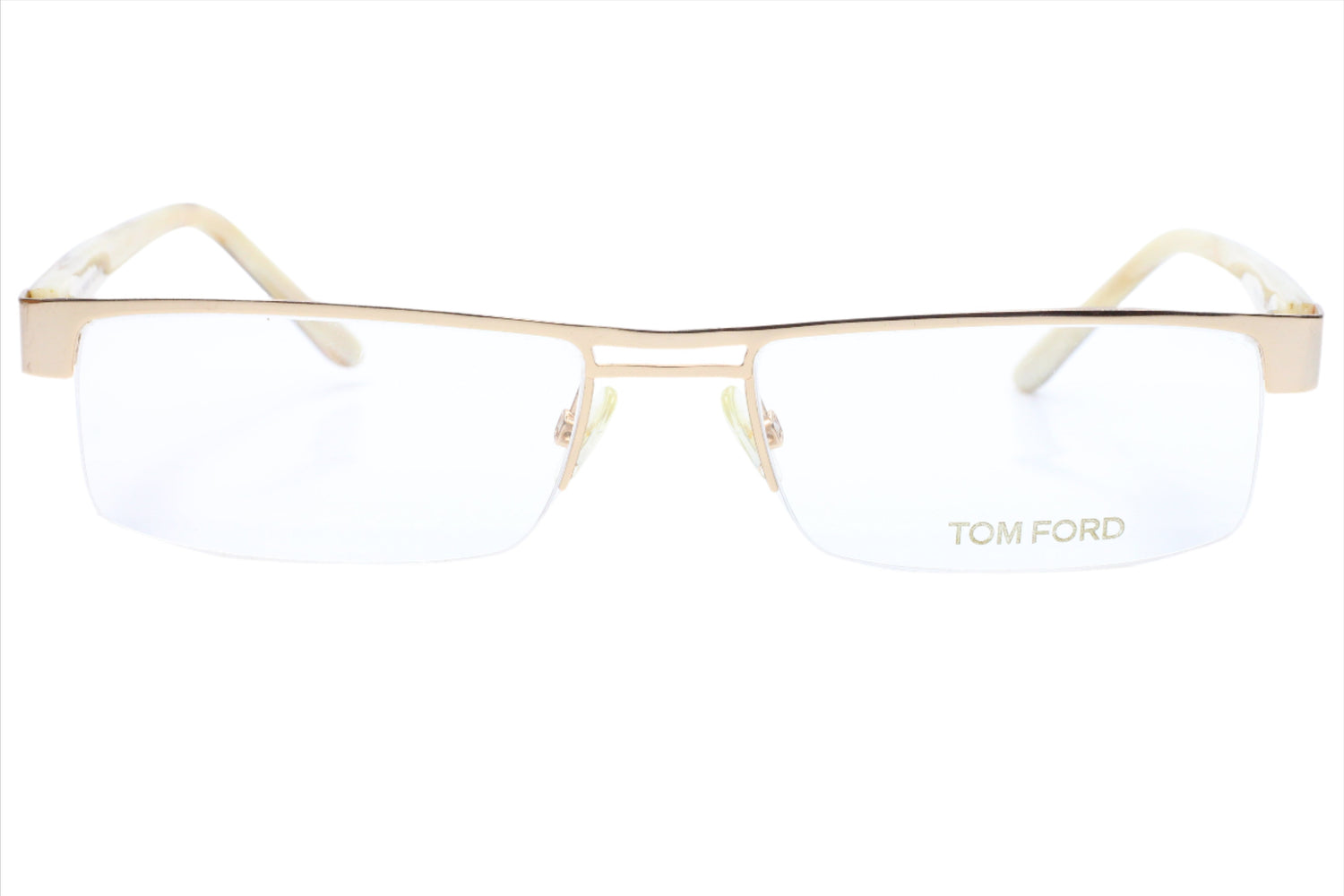 Tom Ford TF5112 028 Gold Groove Brown Luxury Italy Eyeglasses -Ma 54-17-135 Gold Metal Optical Frames ABC Optical Eyeglasses