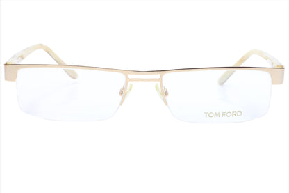 Tom Ford TF5112 028 Gold Groove Brown Luxury Italy Eyeglasses. 54-17-135 Gold Metal Optical Frames ABC Optical Eyeglasses