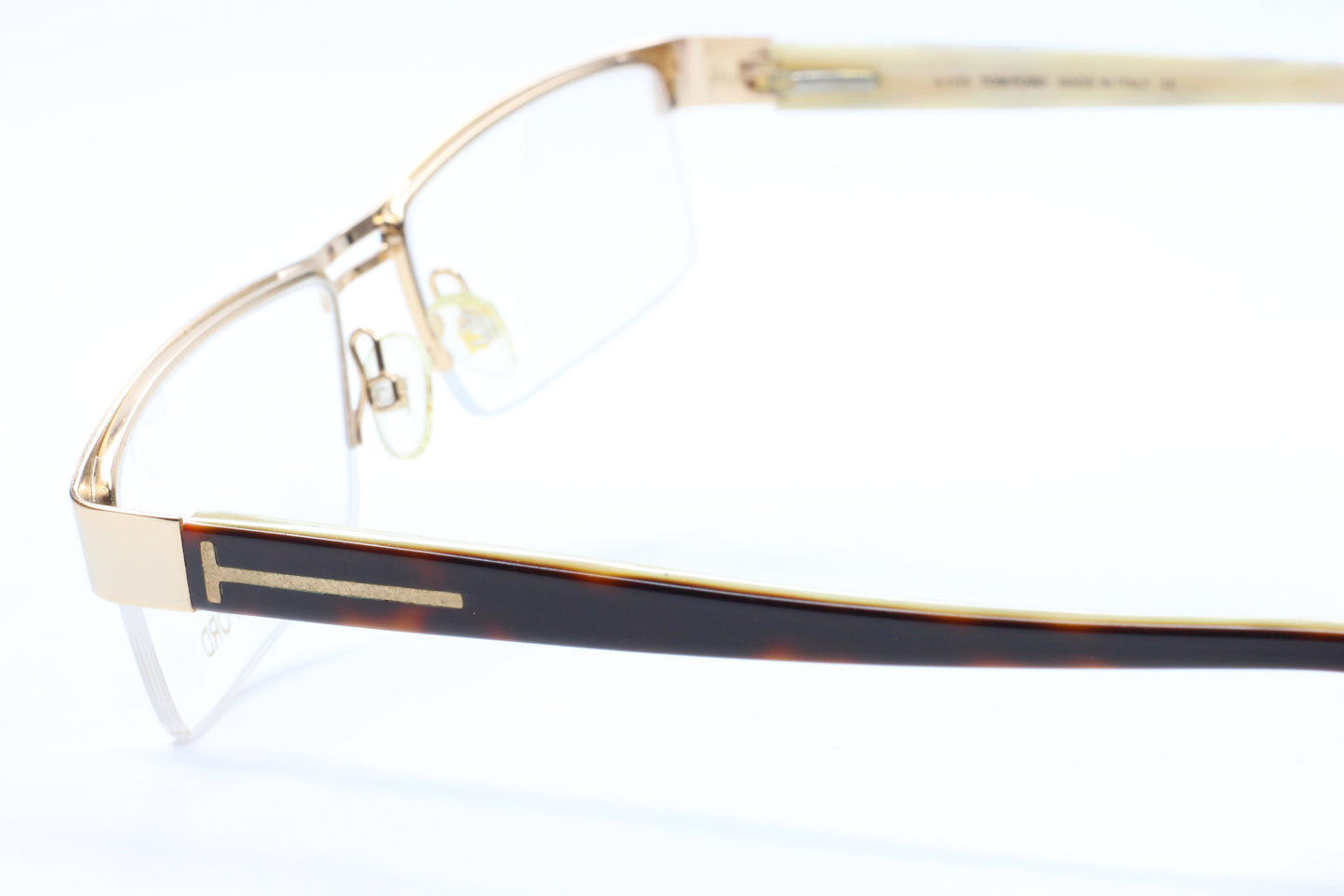 Tom Ford TF5112 028 Gold Groove Brown Luxury Italy Eyeglasses. Optical Frames ABC Optical Eyeglasses