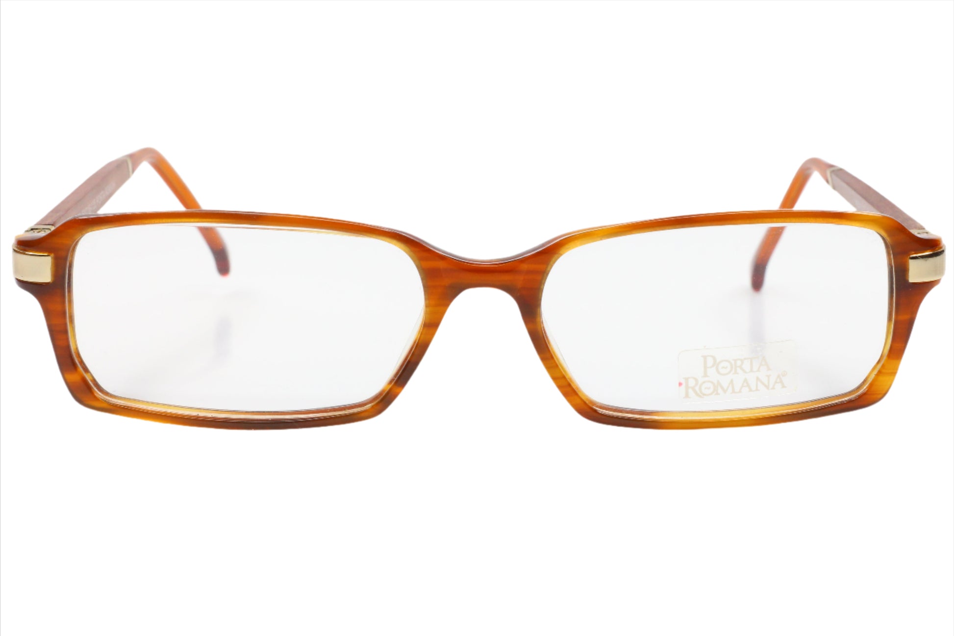 Porta Romana NEOS161 C.a501 A102 Havana Brown Wood Italy Eyeglasses 53-16-135 Havana Brown Acetate Wood Optical Frames ABC Optical Eyeglasses