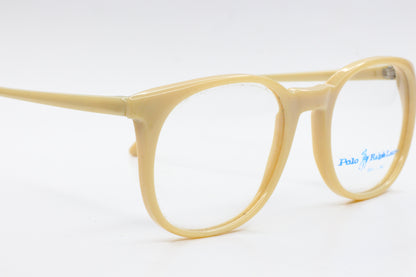 Vintage RALPH LAUREN POLO 25 FLEX Eyeglasses Plastic Beige Retro 1980's NEW Optical Frames ABC Optical Eyeglasses