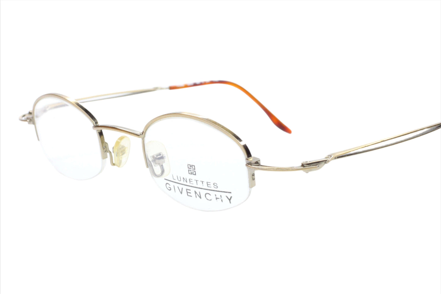 Givenchy 1096 003 Round Half Rim metal Vintage France Eyeglasses Optical Frames ABC Optical Eyeglasses