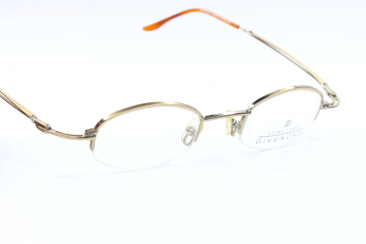 Givenchy 1096 003 Round Half Rim metal Vintage France Eyeglasses Optical Frames ABC Optical Eyeglasses