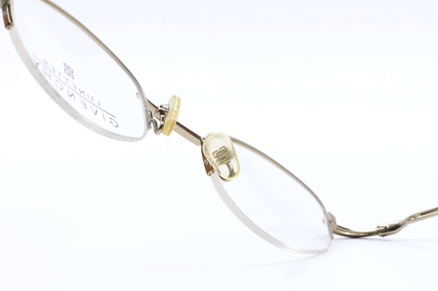 Givenchy 1096 003 Round Half Rim metal Vintage France Eyeglasses Optical Frames ABC Optical Eyeglasses