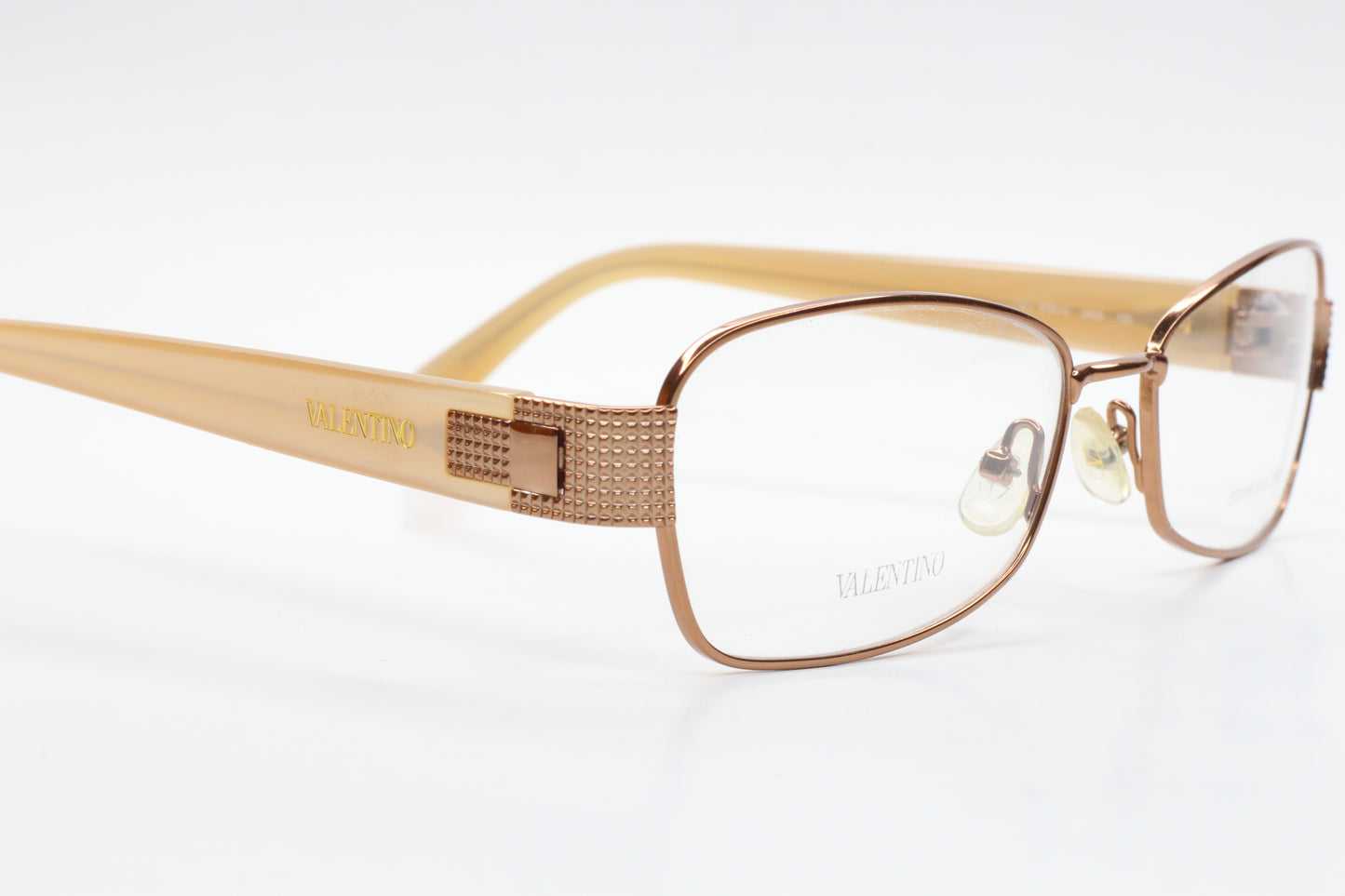 Valentino V5721/U 0A35 Bronze Beige Pearl Designer Italy Eyeglasses Optical Frames ABC Optical Eyeglasses