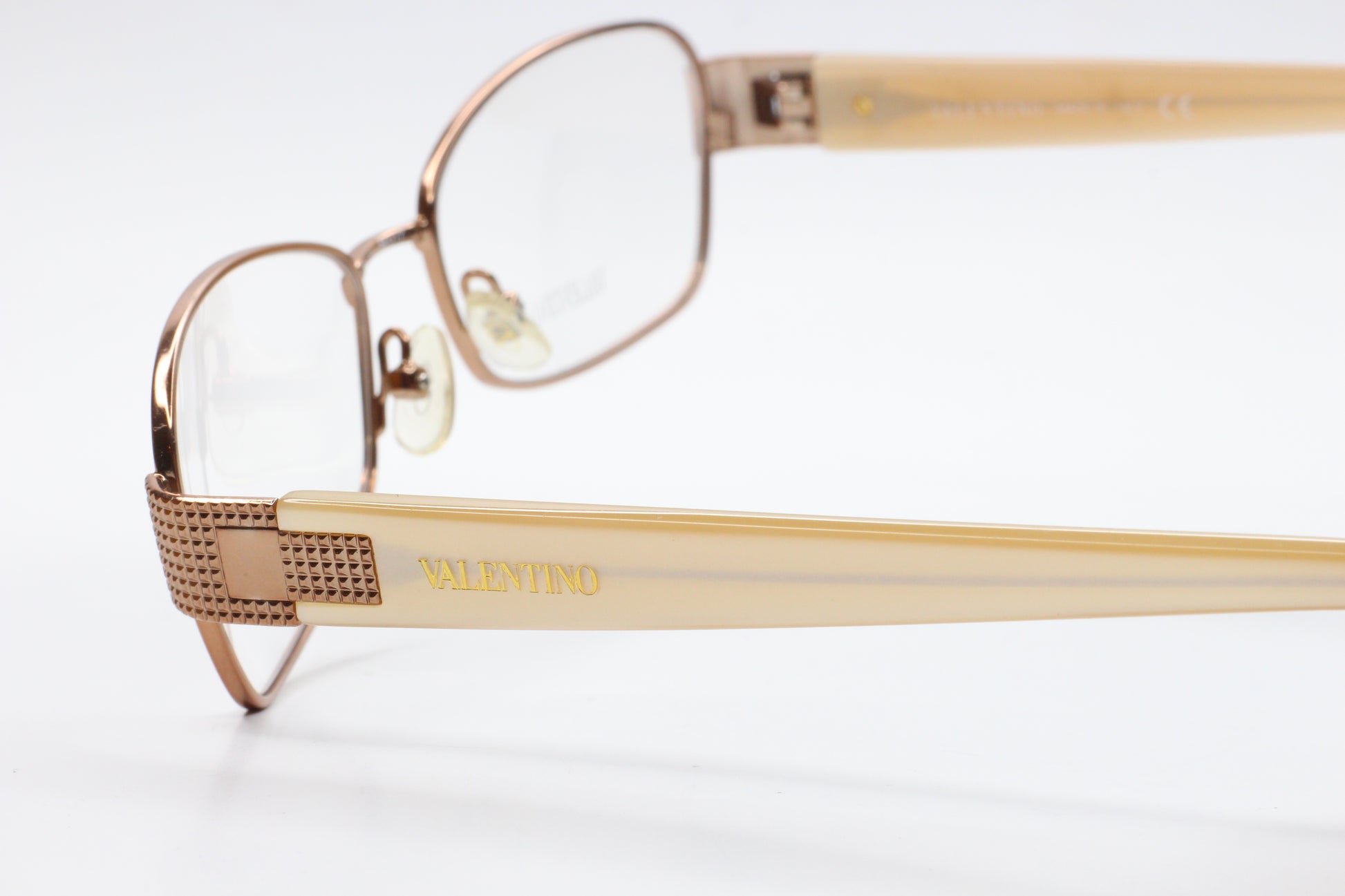 Valentino V5721/U 0A35 Bronze Beige Pearl Designer Italy Eyeglasses Optical Frames ABC Optical Eyeglasses