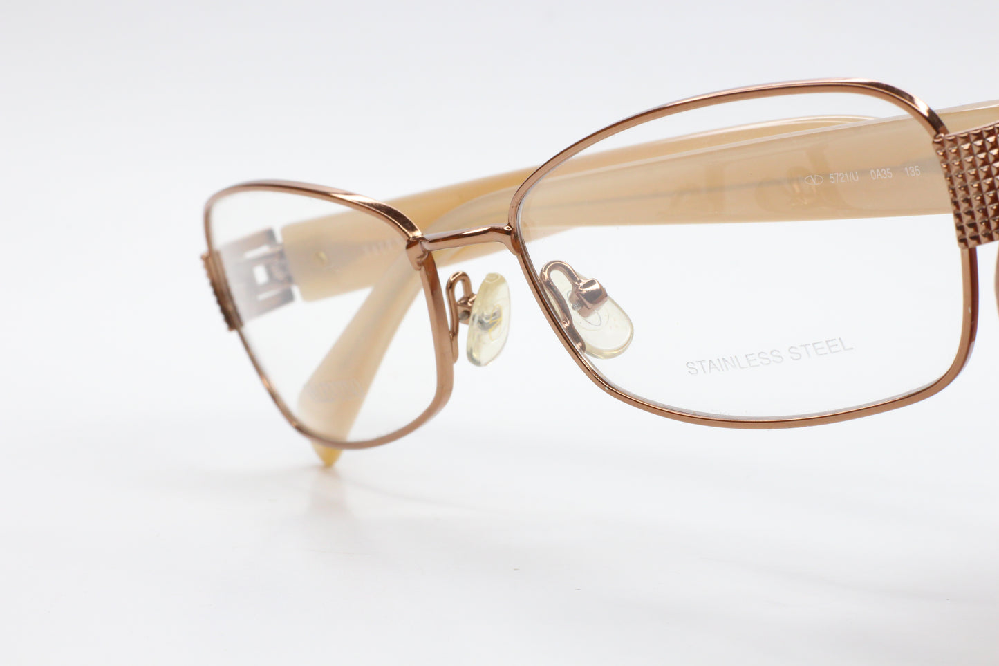 Valentino V5721/U 0A35 Bronze Beige Pearl Designer Italy Eyeglasses Optical Frames ABC Optical Eyeglasses