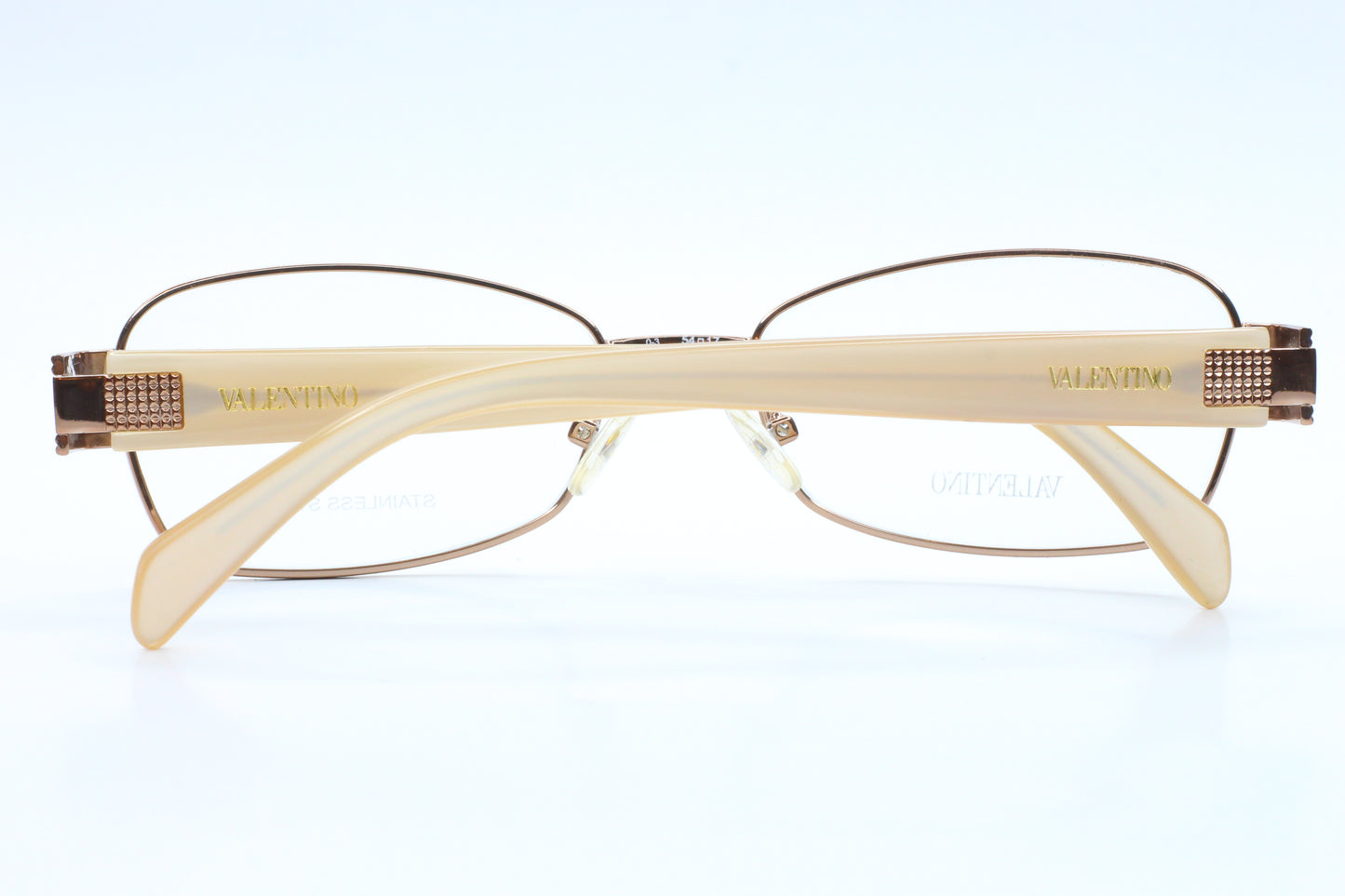 Valentino V5721/U 0A35 Bronze Beige Pearl Designer Italy Eyeglasses Optical Frames ABC Optical Eyeglasses