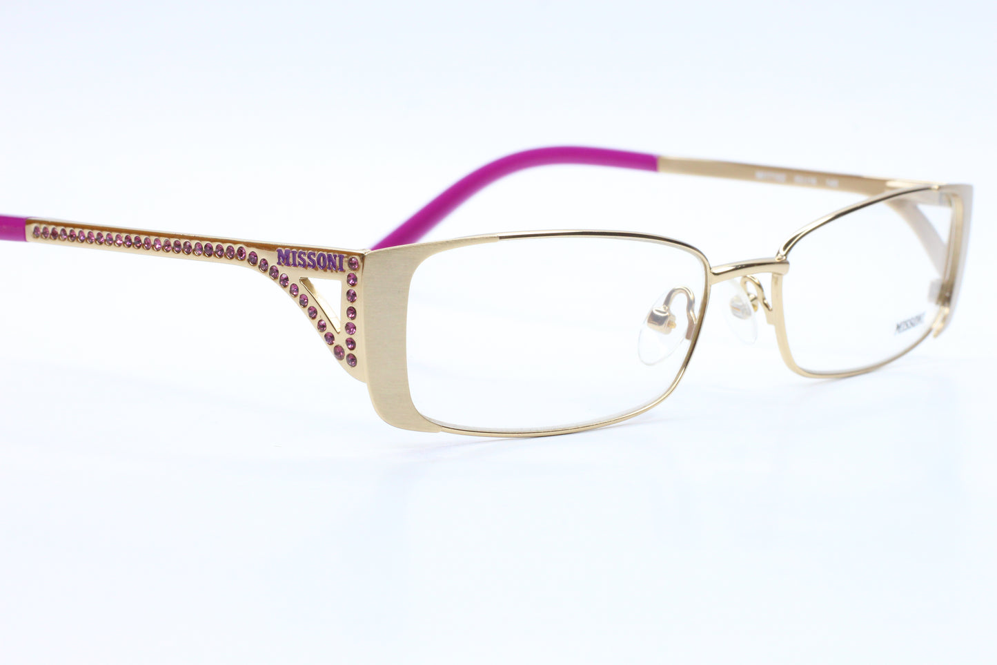 Missoni MI17101 Gold Purple Metal Sparkles Designer Italy Eyeglasses Optical Frames ABC Optical Eyeglasses