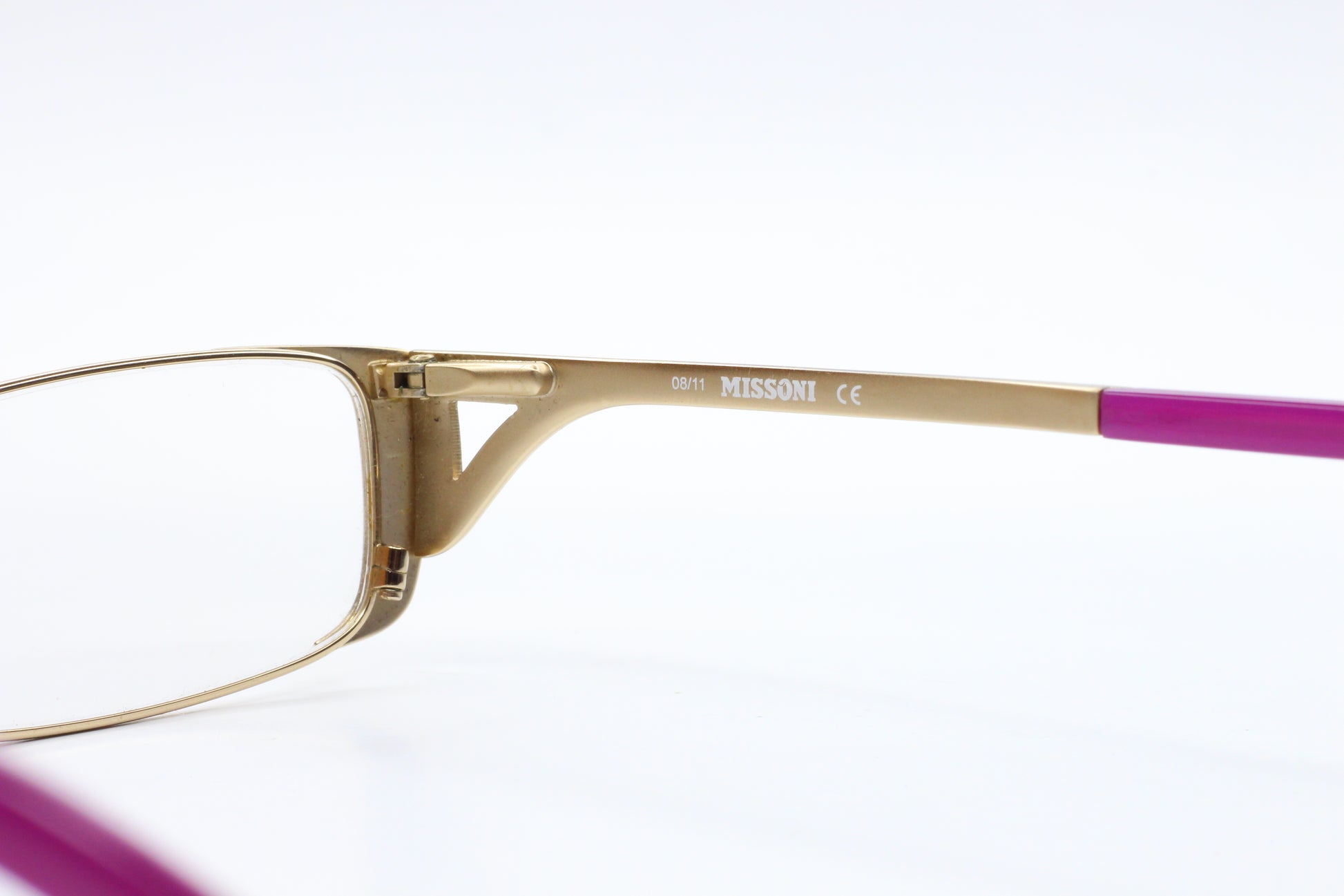 Missoni MI17101 Gold Purple Metal Sparkles Designer Italy Eyeglasses Optical Frames ABC Optical Eyeglasses