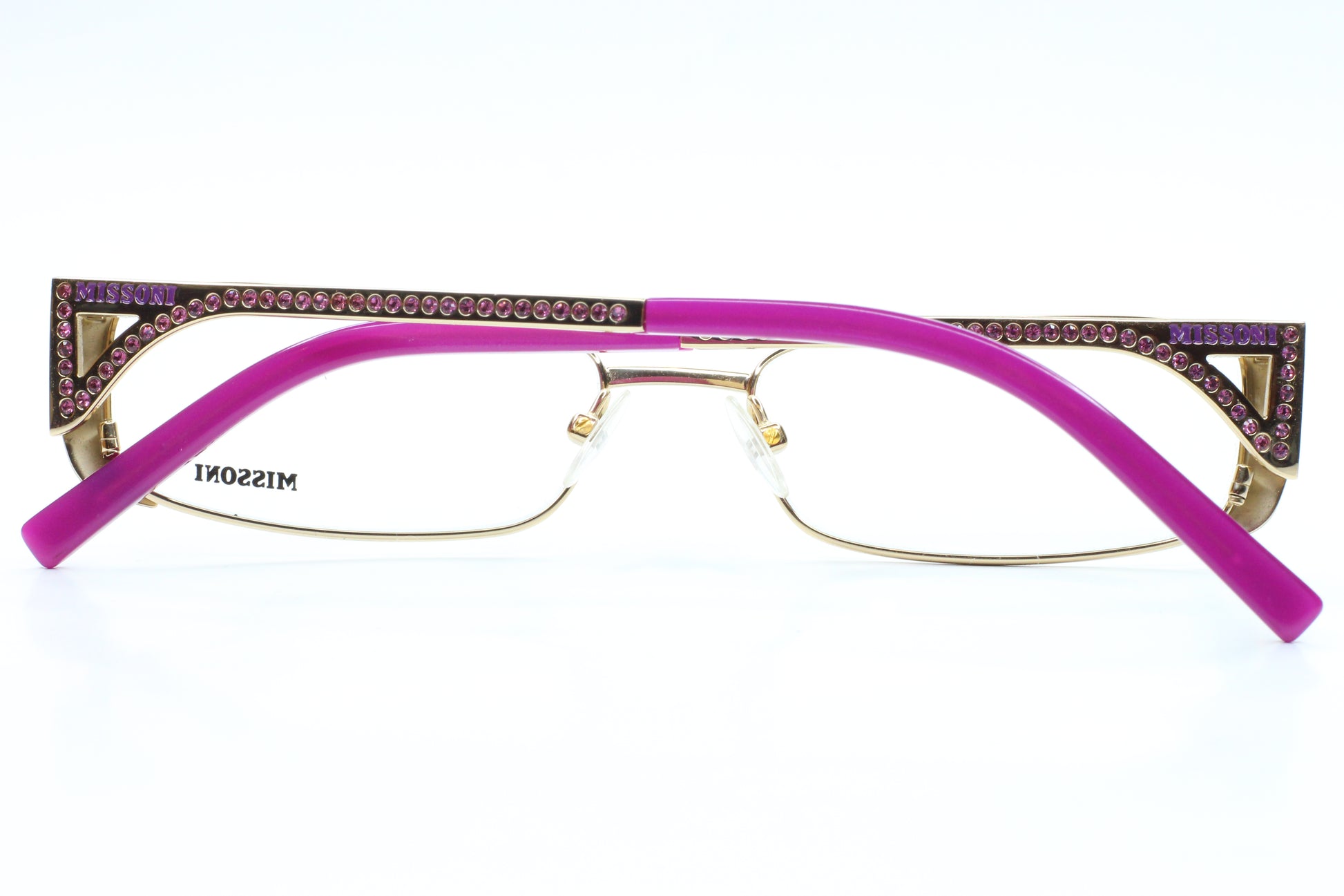 Missoni MI17101 Gold Purple Metal Sparkles Designer Italy Eyeglasses Optical Frames ABC Optical Eyeglasses