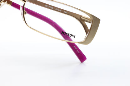 Missoni MI17101 Gold Purple Metal Sparkles Designer Italy Eyeglasses Optical Frames ABC Optical Eyeglasses