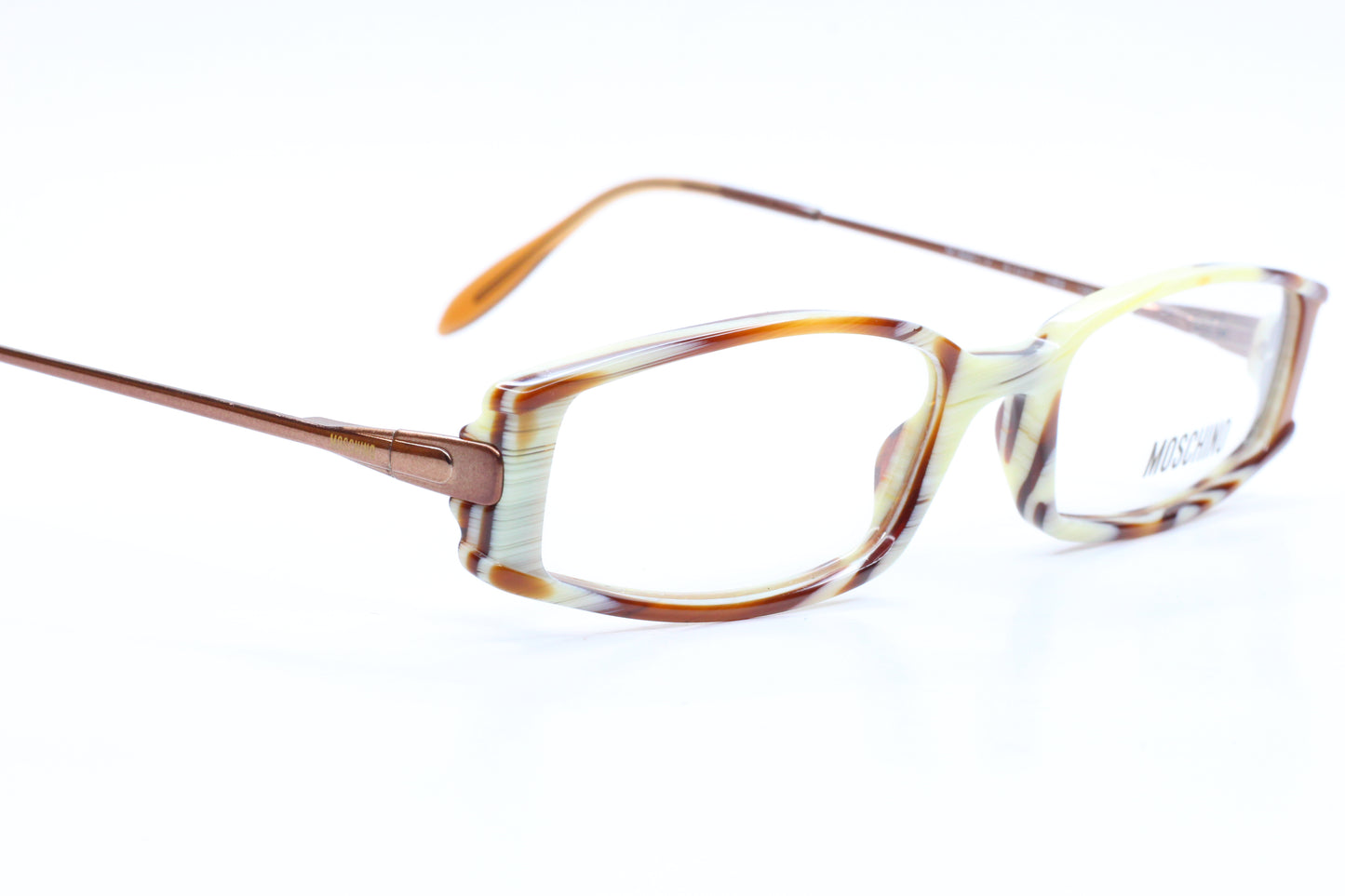 Moschino M3661-V 489 Coffee Brown Full Rim Italy Eyeglasses Frames Optical Frames ABC Optical Eyeglasses