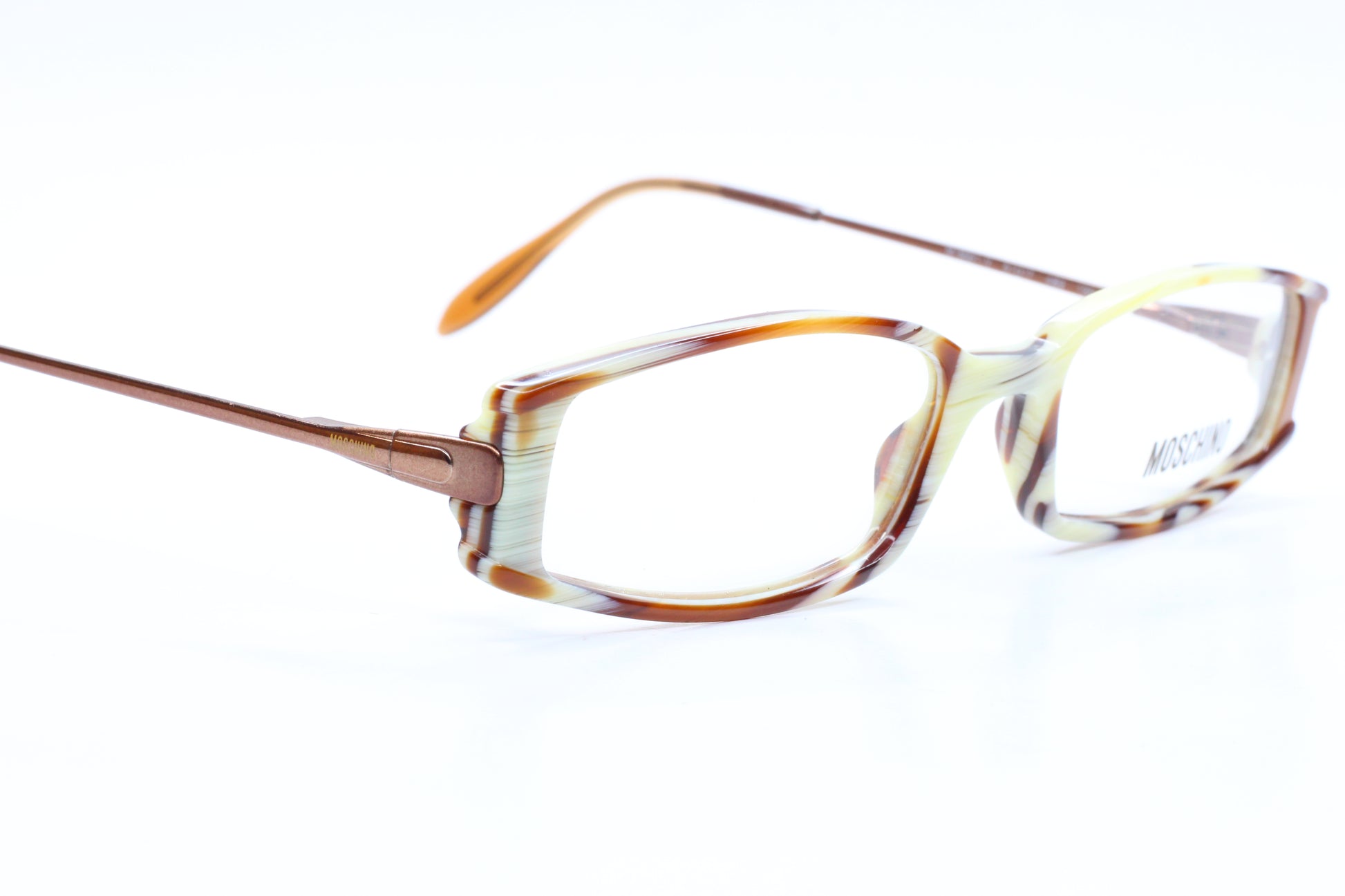 Moschino M3661-V 489 Coffee Brown Full Rim Italy Eyeglasses Frames Optical Frames ABC Optical Eyeglasses