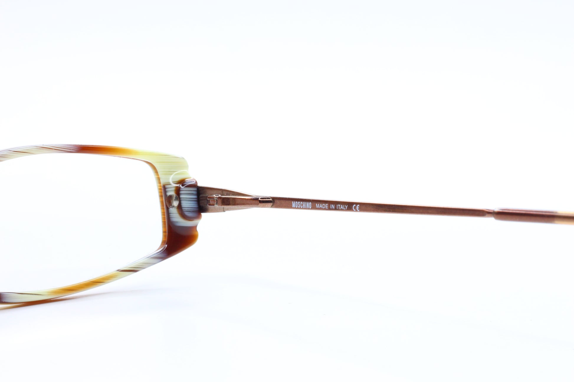 Moschino M3661-V 489 Coffee Brown Full Rim Italy Eyeglasses Frames Optical Frames ABC Optical Eyeglasses